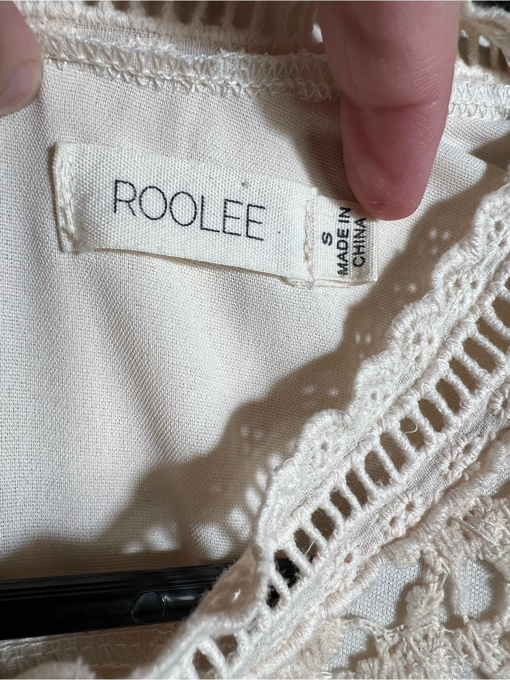 Roolee Ivory Crochet Lace Top - Picture 6 of 8